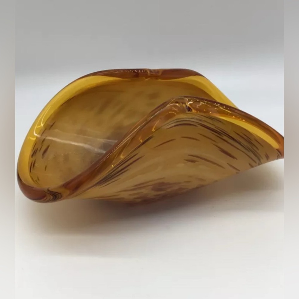 Vintage Italian blowing glass bowl